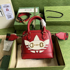 adidas x Gucci Horsebit 1955 mini bag ý677212 Red