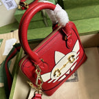 adidas x Gucci Horsebit 1955 mini bag ý677212 Red