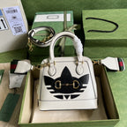 adidas x Gucci Horsebit 1955 mini bag ý677212 White