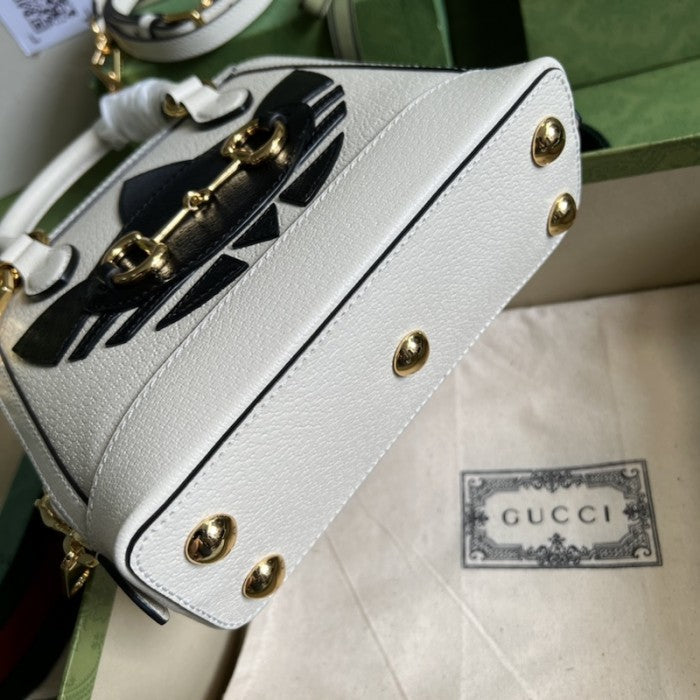 adidas x Gucci Horsebit 1955 mini bag ý677212 White