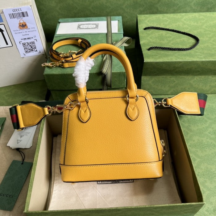 adidas x Gucci Horsebit 1955 mini bag ý677212 Yellow