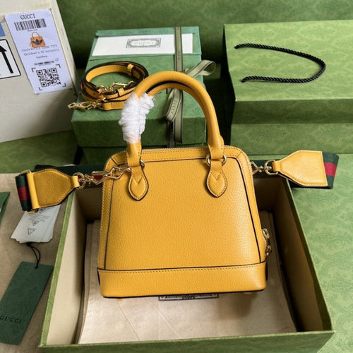 adidas x Gucci Horsebit 1955 mini bag ý677212 Yellow