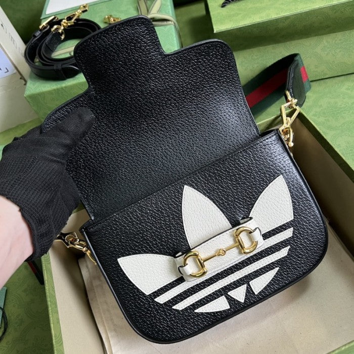 adidas x Gucci Horsebit 1955 mini bag ý658574 Black