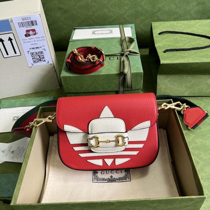 adidas x Gucci Horsebit 1955 mini bag ý658574 Red