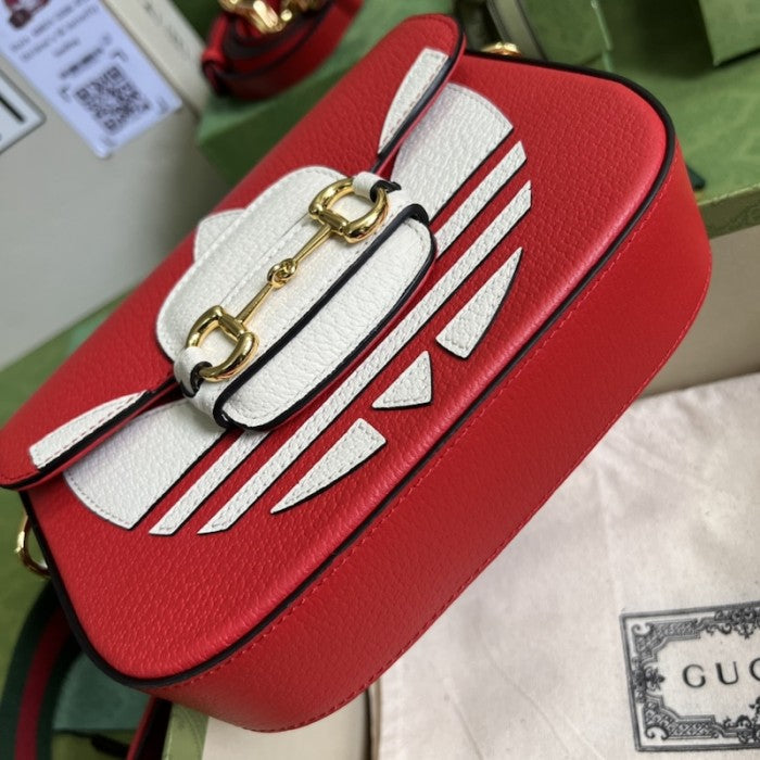 adidas x Gucci Horsebit 1955 mini bag ý658574 Red