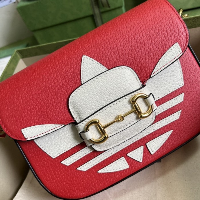 adidas x Gucci Horsebit 1955 mini bag ý658574 Red