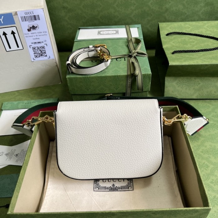 adidas x Gucci Horsebit 1955 mini bag ý658574 White