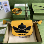 adidas x Gucci Horsebit 1955 mini bag ý658574 Yellow