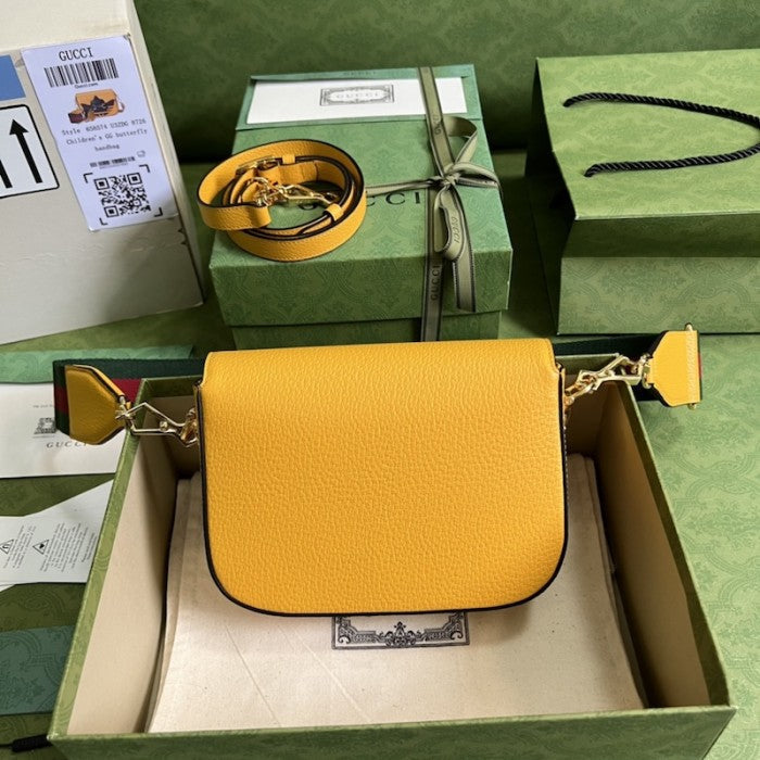 adidas x Gucci Horsebit 1955 mini bag ý658574 Yellow