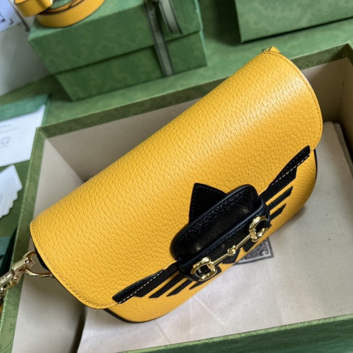 adidas x Gucci Horsebit 1955 mini bag ý658574 Yellow