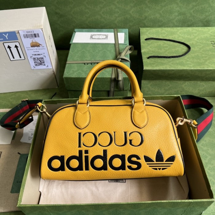 adidas x Gucci mini duffle bag ý702397 Yellow