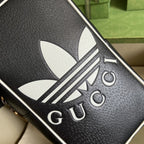 adidas x Gucci mini top handle bag Black