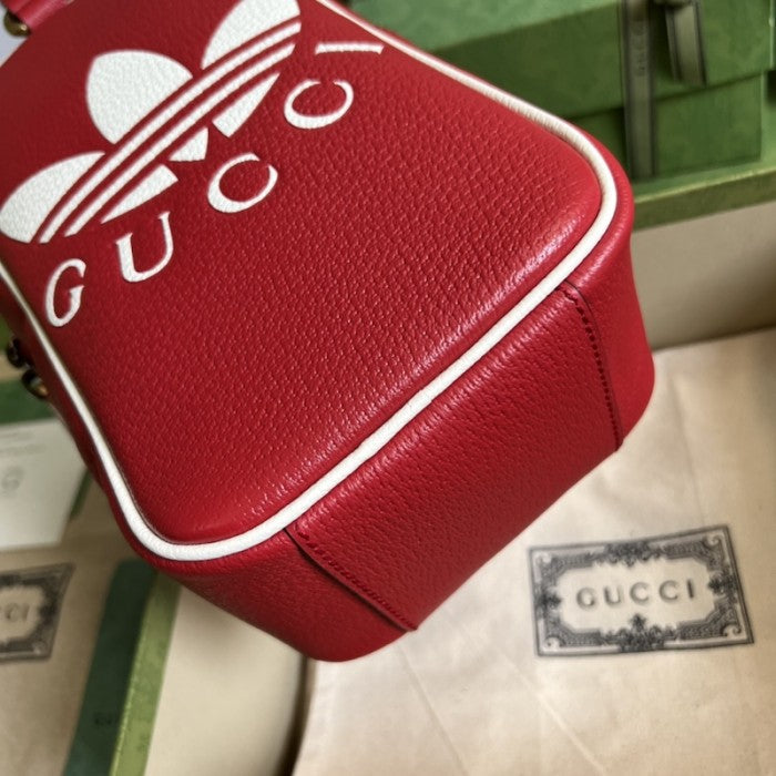 adidas x Gucci mini top handle bag Red