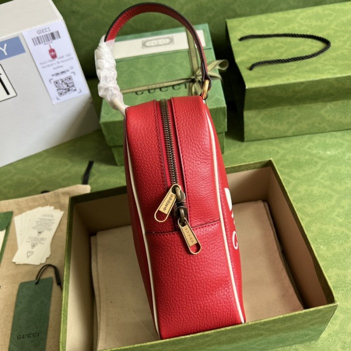 adidas x Gucci mini top handle bag Red