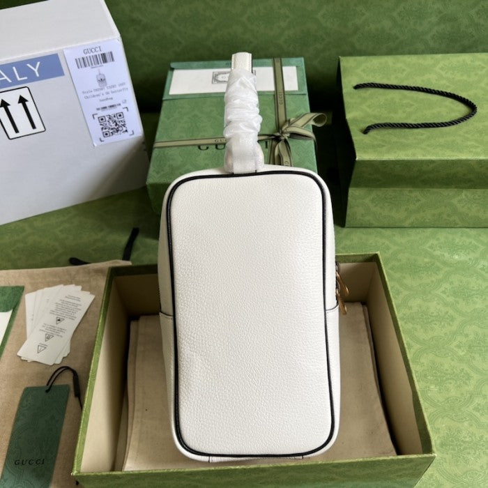 adidas x Gucci mini top handle bag White