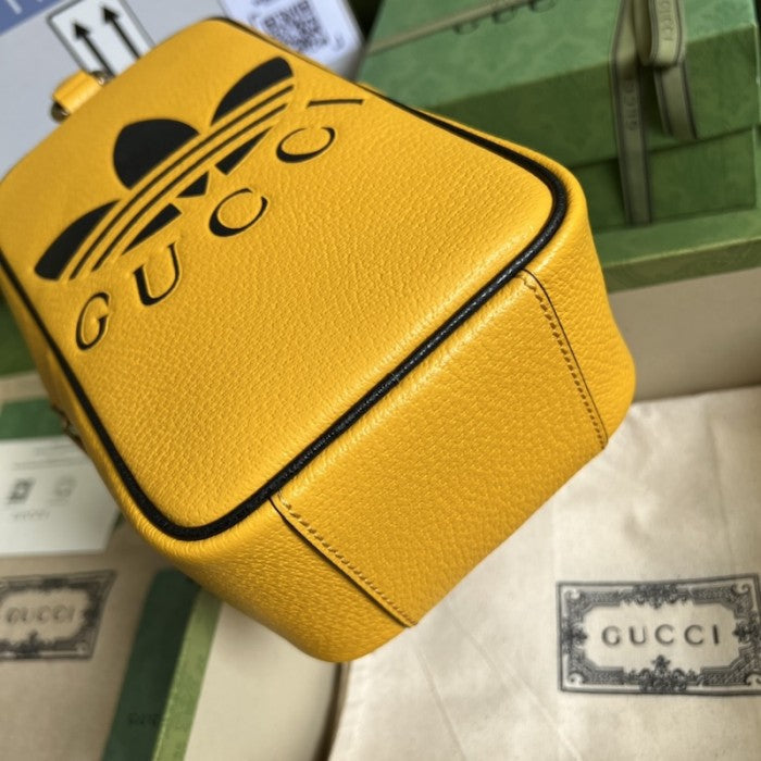 adidas x Gucci mini top handle bag Yellow