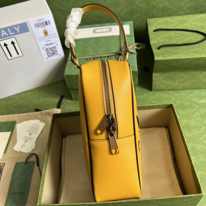 adidas x Gucci mini top handle bag Yellow