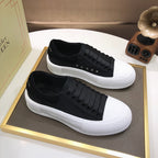 Alexander McQueen Black &amp; White Deck Plimsoll Sneaker